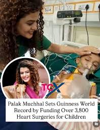 Palak Muchhal's Heartwarming Guinness World Record for Funding Heart  Surgeries