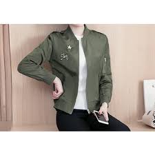 جاكيت زيتي رسمي بناتي jackets bomber jacket military jacket