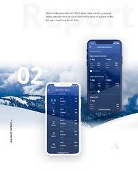 Schneehoehen Ski App On Behance App Skiing App Design Inspiration