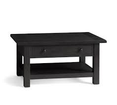 Square chrome legs make this black gem a feature. Benchwright 36 Lift Top Coffee Table Pottery Barn