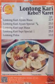 Resep lontong kari kebon karet: Selalu Diperbarui Menu Lontong Kari Kebon Karet Riau Bandung