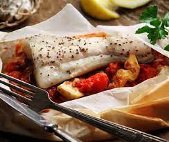 Incredibly easy, low carb and diabetic friendly, this piccata recipe is one you'll want to make again and again! Halibut En Papillote With Roasted Tomato Artichoke Ragout Diabetic Recipe Diabetic Gourmet Magazine