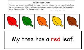 fall pocket chart this pocket c