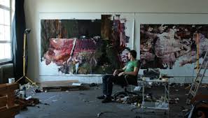 There is distinct figuration in my painting. Adrian Ghenie Adrian Ghenie Art Studio Space Artist At Work