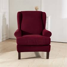 Shop for reclining wingback chair slipcovers online at target. Kadell 2 Pieces Spandex Elastic Wingback Chair Cover Recliner Wing Back Arm Chair Sofa Stretch Slip Covers Slipcover Furniture Protector Walmart Com Walmart Com