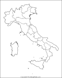 The outline map of italy displays the international boundaries of the country and the political divisions in the country. Printable Italy Map World Map Blank And Printable