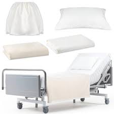 Amazon.com: SmoothNovelty 4 Pcs Hospital Bed Sheets Set, Soft Knitted  Standard Sheets Quality, Include Fitted Coverlet, Quilt Cover, Pillow Case  and Blanket (White) : Home & Kitchen