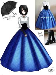 Anime Black And Blue Outfits Pin By Nerdycncowner888 On Drawing Ideas Anime Dress Victorian Clothing Anime Outfits