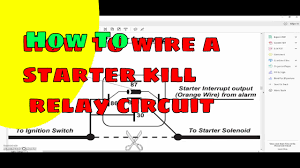 Relay logic is all about wiring up relays for logical switching applications. How To Wire A Starter Kill Circuit Relay Youtube