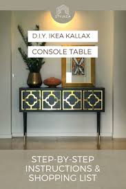Take Ikea Hacking To The Next Level With This Showstopping Ikea Kallax Console Table We Ve Included Step By Step Ins Kallax Ikea Ikea Cubes Ikea Console Table