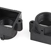 uxcell 10 Pcs S Mount M12 Board Lens Holder 20mm Screw Spacing Black for  CCTV Camera