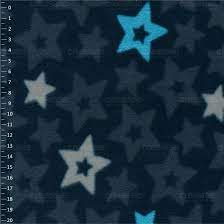 SHELYS FLEECE 240 PRINT STARS 469 MAJOLICA BLUE купить ткань оптом недорого  — LERTEX GROUP