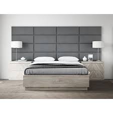 This designer grey suede beds with storage, headboard and mattress is upholstered in quality suede fabric. Vant Micro Suede Upholstered Headboard Panels In Grey Bed Bath Beyond