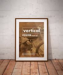 Posters Frame Mockup Free Poster Frame Movie Wall Art Frame Mockup Free