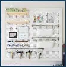 Craft room makeover via craving some creativity. Pegboard Organizer Desk Organizer Ikea Office Organization Ideas Pinterest How To Organ Desk Ideas Ik Craft Room Office Craft Room Design Craft Room