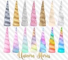 Unicorn Horns Clipart Rainbow Watercolor Pastel Unicorn Horn Etsy Unicorn Horn Unicorn Clip Art