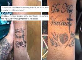 Janssen pharmaceuticals companies of johnson & johnson. Anti Vaxxer Got Their Beliefs Tattooed And People Couldn T Handle It Indy100 Indy100