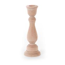 You can never have enough. This Unfinished Wooden Candlestick Can Be Painted Stained Or Embellished Any Way You Want Match Your De Wooden Candle Sticks Wood Candle Sticks Candlesticks