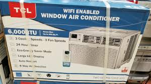 Window air conditioners are the most popular type of this size. Costco Tcl 6 000 Btu Wifi Window Air Conditioner 139 Youtube