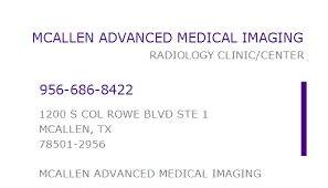 Yes offers physical therapy services: 1124118633 Npi Number Mcallen Advanced Medical Imaging Mcallen Tx Npi Registry Medical Coding Library Www Hipaaspace Com C 2021