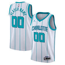 Share all sharing options for: Men S Jordan Brand White Charlotte Hornets 2020 21 Swingman Custom Jersey Association Edition