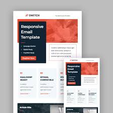 Switch Mailchimp Newsletter Template Email Newsletter Design Newsletter Design Responsive Email Template