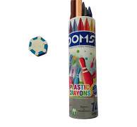 Doms Non-Toxic Extra Long Plastic Crayon Set in Metal Box ...