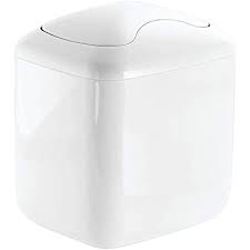 Including the vanity and assorted top, these sets offer the perfect balance between style and functionality. Amazon Com Mdesign Modern Plastic Square Mini Wastebasket Trash Can Dispenser With Swing Lid For Bathroom Vanity Countertop Or Tabletop Dispose Of Cotton Rounds Makeup Sponges Tissues White Home Kitchen