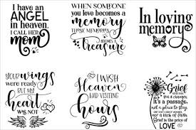 Download Memorial Bundle Quotes Graphic By Fantasy Svg Creative Fabrica In 2020 Sympathy Death Graphic Quotes Memories PSD Mockup Templates