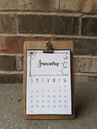 Mini 2021 Desktop Calendar Small Easel Calendar Hand Drawn Etsy In 2020 Desktop Calendar Easel Calendar Desk Calendars