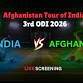 Screening of India vs Afghanistan 3rd ODI