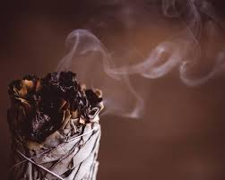 Burning Sage Photography White Sage White Sage Wall Art Sage Wall Art Cleansing Negativity White Sage Deco Burning Sage Purple Aesthetic Crystal Aesthetic
