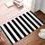 Black And White Striped Outdoor Rug