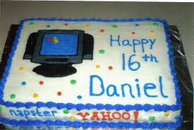 16th Birthday Cakes For 16 Year Old Boy Computer Cake Birthday Cakes Computer Cake Cake Chocolate Fudge Cake