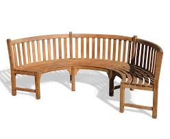 Henley Teak Curved Garden Bench Lindsey Teak Stable, bulky, and quality built, it is the perfect.