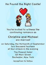 Video Game Wedding Invitation Jpeg Printable By Spongeshoe On Etsy Video Game Wedding Nerdy Wedding Invitations Gamer Wedding