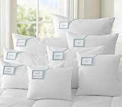 A pillow sham can measure 20x26, while a full size euro pillow could measure 28x28, so one should be sure to 26 x 26 is the us version of a euro pillow. Luxury Loft Down Alternative Decorative Pillow Inserts Bed Pillow Pottery Barn Kids