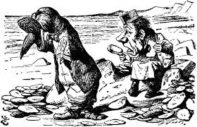 O n this page you can find pictures (screencaps) of the walrus and the carpenter plus the oysters from disney's alice in wonderland movie. Walrus Carpenter Oysters Pictures Alice In Wonderland Net