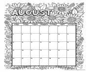 Peppy in august coloring page | free printable coloring pages. August Calendar Coloring Pages Printable