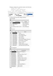 Contoh struktur data dapat dilihat dalam spreadsheet, database, pengolah kata, gambar terkompresi, dan mengompresi file dengan teknik tertentu yang memanfaatkan struktur data. Database Akademik Memiliki Struktur Tabel Berikut