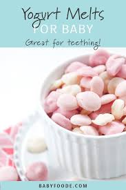Healthy Yogurt Melts For Baby - Baby Foode