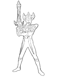 Ultraman Taiga Buku Mewarnai Warna Pahlawan Marvel