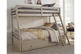 The bed is the centerpiece of any bedroom and we understand that quality and variety are essential in shopping for bedroom furniture. Lettner Twin Over Full Bunk Bed With 1 Large Storage Drawer Ashley Furniture Homestore