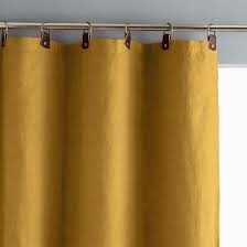 Window coverings, window covering, curtains, window treatment, window treatments, window treatment photos. Rideau Lin Lave Passants Cuir Private Curtains Linen Curtains Washed Linen