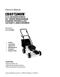 We have a large selection of replacement craftsman parts for your walk behind lawn mowers, riding mowers, snow blowers, and more. Https Www Manualshelf Com Manual Craftsman 917 377582 Lawn Mower User Manual Html