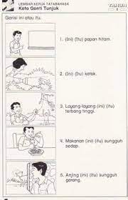 Pdpr bm tahun 2 kata ganti nama diri. Latihan Kata Ganti Nama Tunjuk Dan Tempat In 2021 Body Preschool Kata Preschool