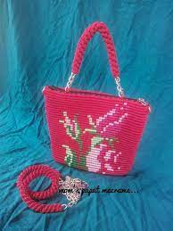 Bunga rajut mawar ini bisa dibuat untuk berbagai aplikasi pada accessories, aplikas. Motif Bunga Mawar Tas Rajut Tas Rajutan