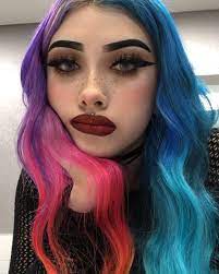 Image May Contain 1 Person Closeup 359021401544456086 Pink Hair Dye Half Dyed Hair Two Toned Hair