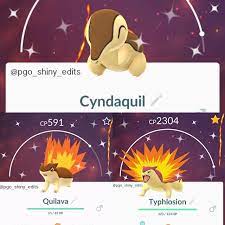 Check spelling or type a new query. Shiny Cyndaquil Shiny Quilava And Shiny Typhlosion Confirmed For Pokemon Go Community Day On November 10 Pokemon Blog