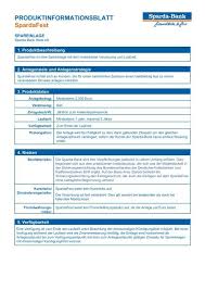 Einwilligung in die verwendung von cookies. Produktinformationsblatt Spardafest Sparda Bank West Eg